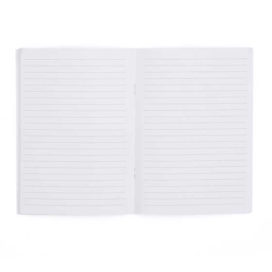 'To plant a garden' quote notebook product photo back L