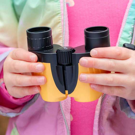 RSPB Puffin Jr children's binoculars, soft yellow product photo default L