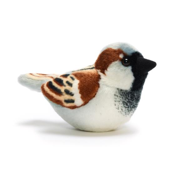 RSPB singing House Sparrow soft toy product photo default L