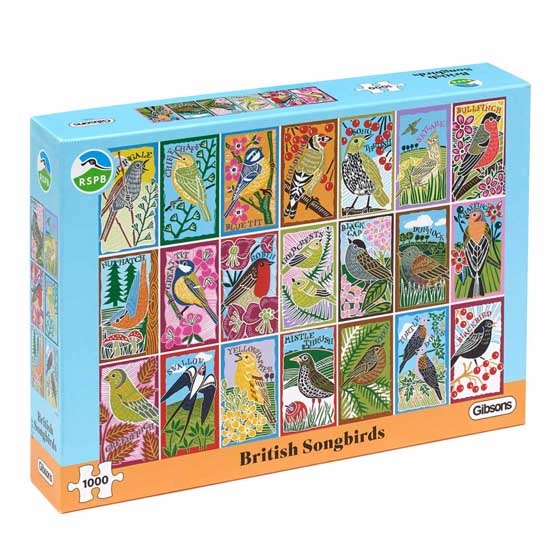 RSPB British songbirds jigsaw puzzle, 1000-piece product photo default L
