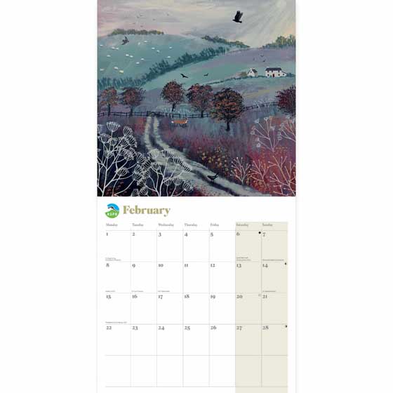 RSPB Charming countryside calendar 2027 product photo side L