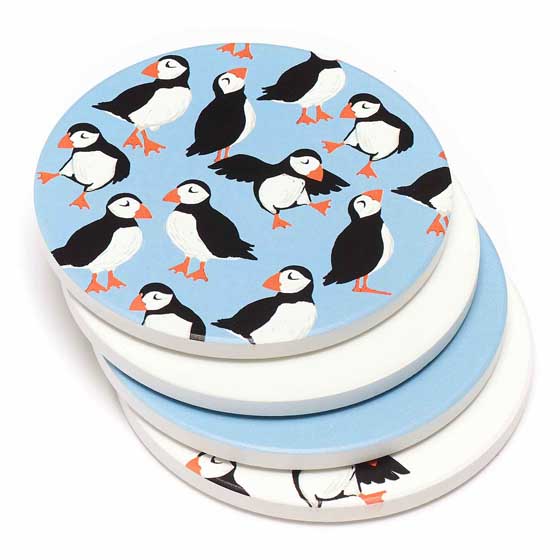RSPB Circus of Puffins coasters product photo side L