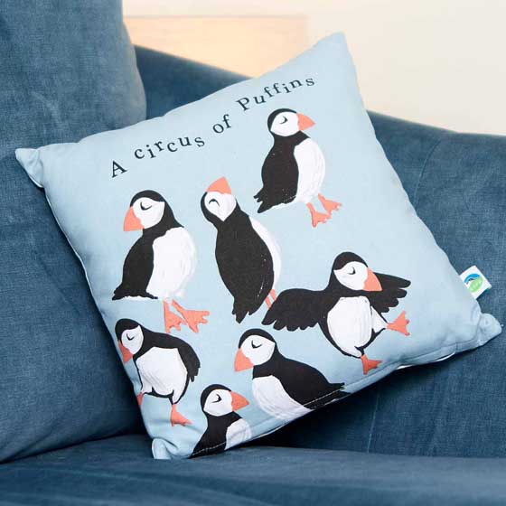 RSPB Circus of Puffins cushion product photo default L