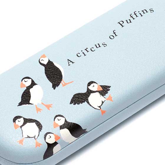 RSPB Circus of Puffins glasses case product photo side L
