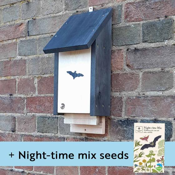 RSPB Double chamber bat box and night-time mix seed pack product photo default L