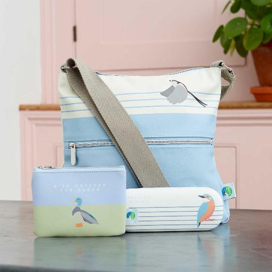 'Nice weather for ducks' coin purse - Free as a bird collection product photo back L