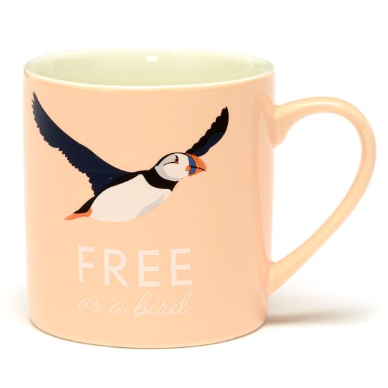 RSPB Free as a bird puffin mug product photo default L