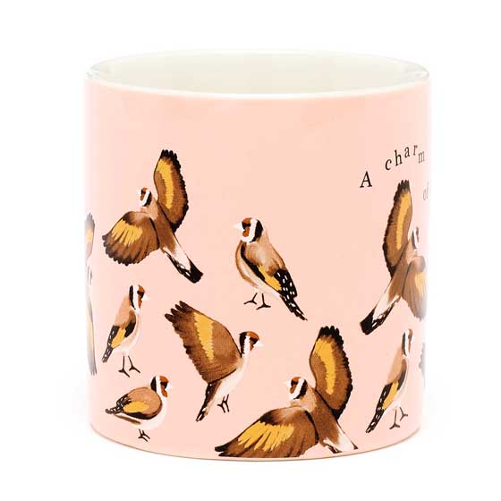 Goldfinch mug, RSPB Flock collection product photo side L