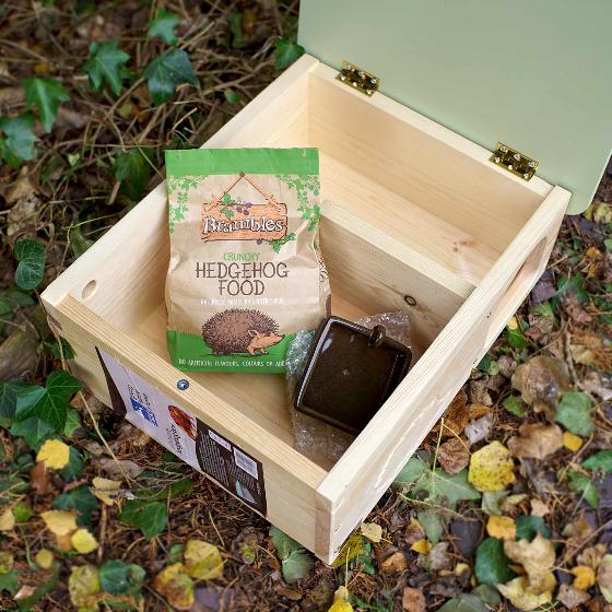 RSPB Silhouette Hedgehog home + food + bowl product photo side L