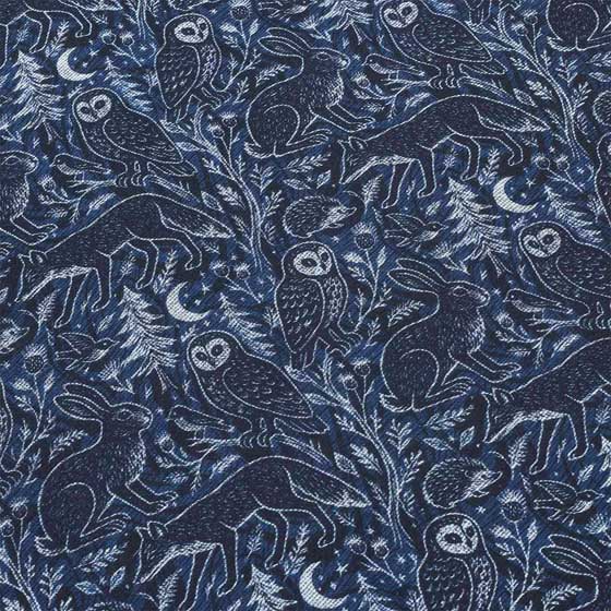 RSPB Midnight woodland heavyweight scarf product photo side L