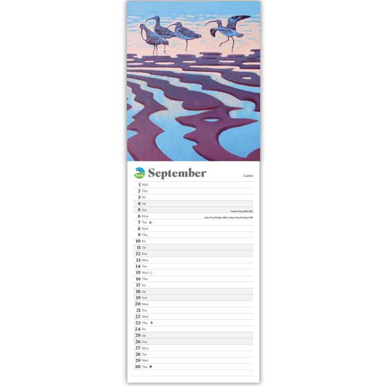 RSPB Reflections on birds calendar 2027 product photo side L
