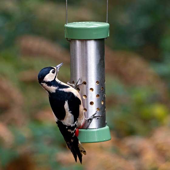 RSPB Ultimate easy-clean® cheater bird feeder, small & Super suet pellets - mealworm 1kg product photo side L