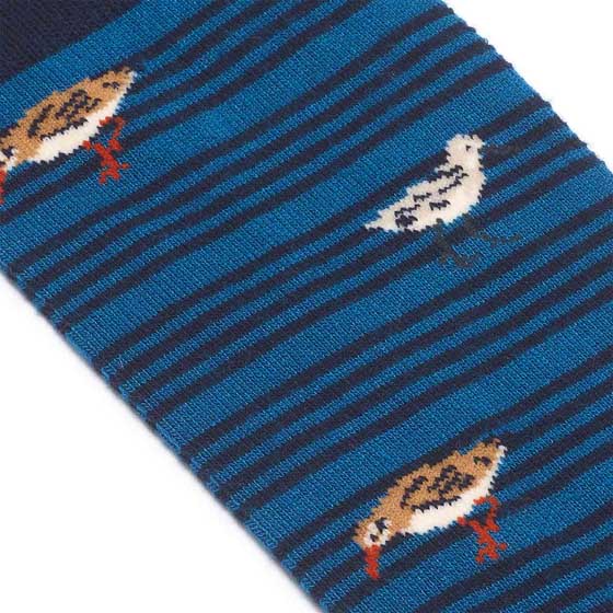 RSPB men's wader bird bamboo socks product photo back L