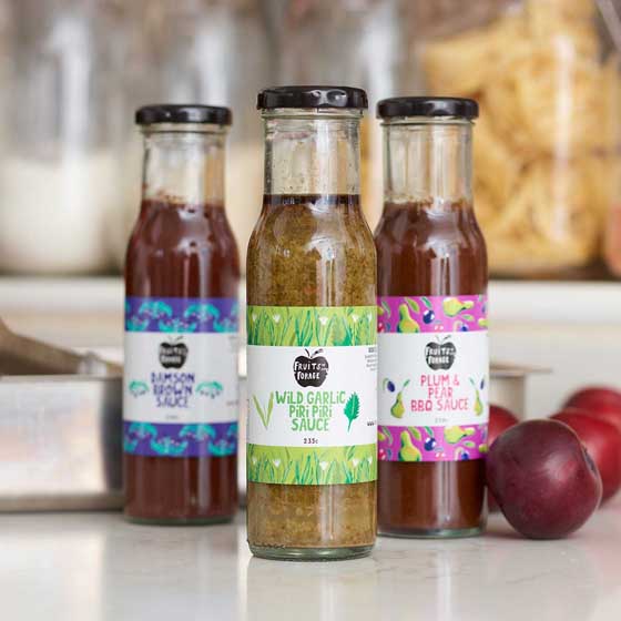Set of three wild sauces by Fruits of the Forage product photo default L