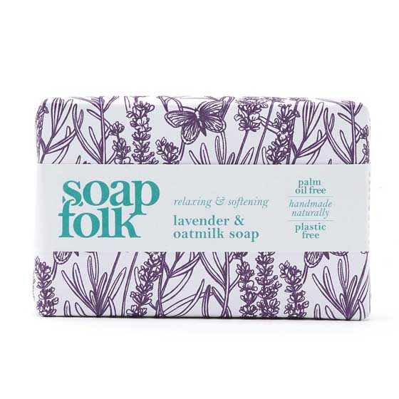 Oat milk lavender soap by Soap Folk product photo default L
