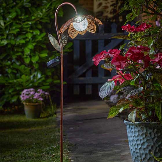 Solar flower stake light product photo default L
