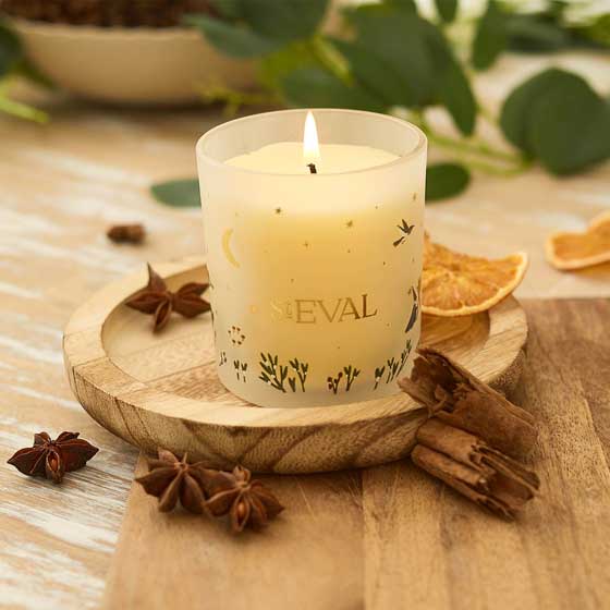 St Eval orange & cinnamon candle product photo side L