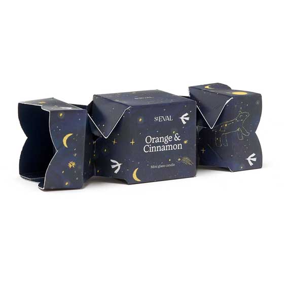 St Eval orange & cinnamon mini candle cracker gift product photo side L
