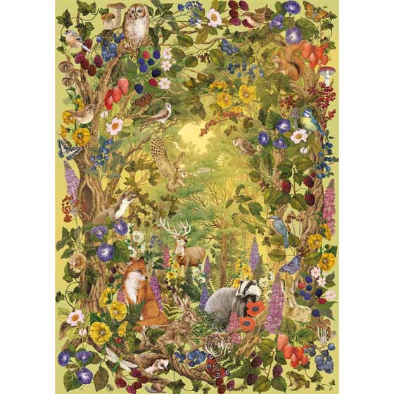 RSPB Sunlight glade jigsaw puzzle, 1000-piece product photo side L