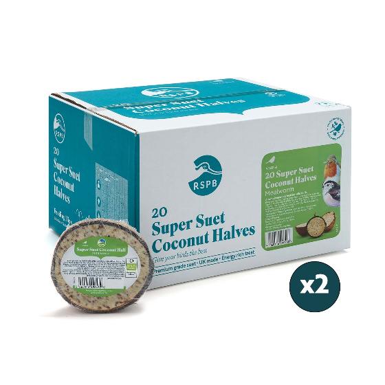 Super suet coconut halves - mealworm x 40 product photo ai5 L