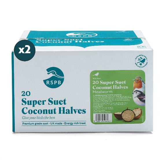 Super suet coconut halves - mealworm x 40 product photo ai4 L