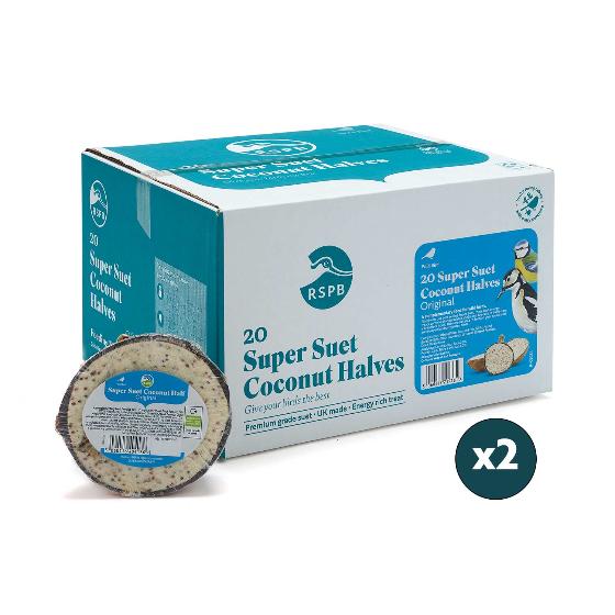 Super suet coconut halves - original x 40 product photo ai5 L