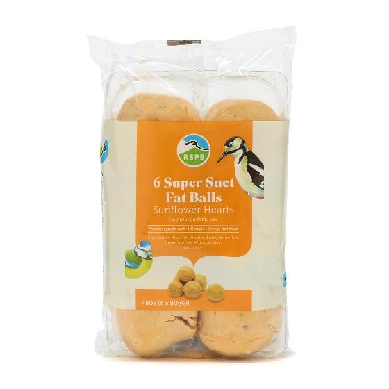 Super suet fat balls - sunflower hearts x 6 product photo back L