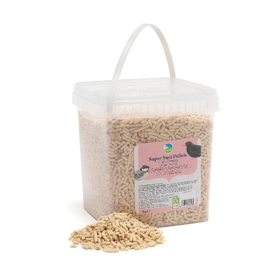 Super suet pellets - high energy 3kg tub product photo side L