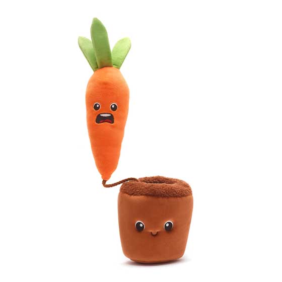 Surprise carrot soft toy product photo back L