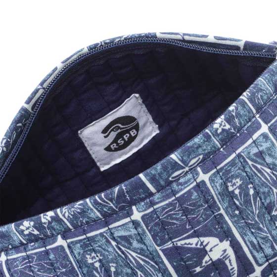 Swifts meadow organic cotton makeup bag product photo front L