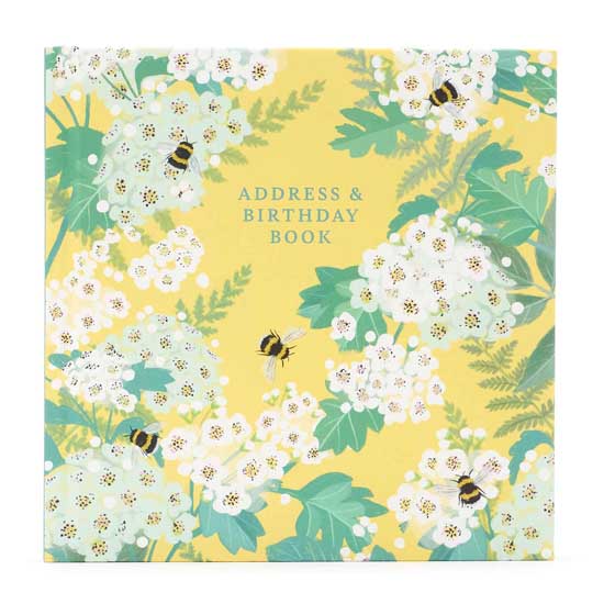Bees & blossom address and birthday book product photo default L