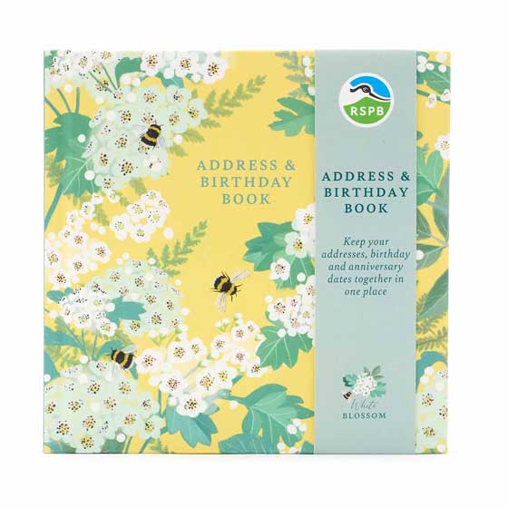 Bees & blossom address and birthday book product photo ai4 L