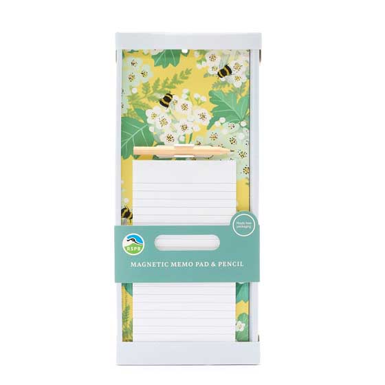 Bees & blossom magnetic memo pad product photo default L