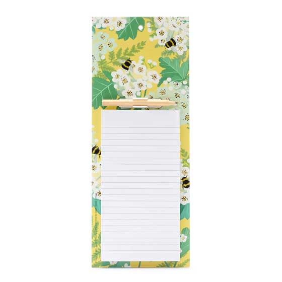 Bees & blossom magnetic memo pad product photo side L