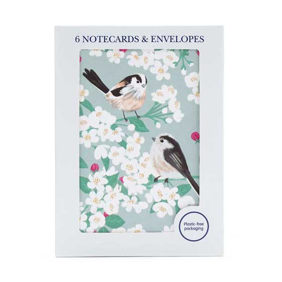 Long-tailed Tits & blossom mini notecards product photo default L