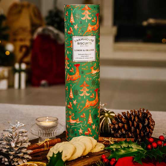 Winter animals lemon & orange biscuit whirls product photo default L