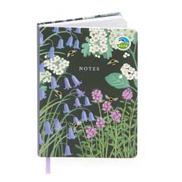 Bees & bluebells notebook product photo