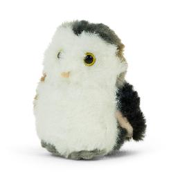 Eco barn owl plush soft toy 15cm product photo