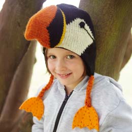 Puffin kids novelty hat by Pachamama Knitwear product photo