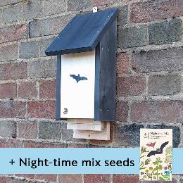RSPB Double chamber bat box and night-time mix seed pack product photo