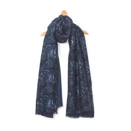 RSPB Midnight woodland heavyweight scarf product photo