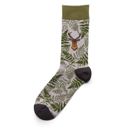 Men's stag bamboo socks product photo