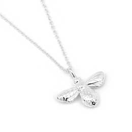 Sterling silver bee necklace by Reeves & Reeves product photo
