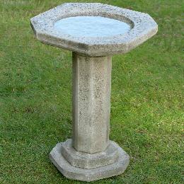 Traditional cast stone bird bath product photo