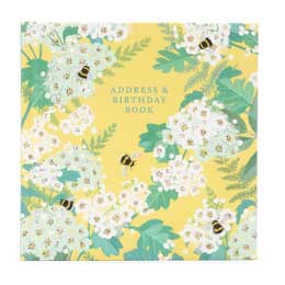 Bees & blossom address and birthday book product photo