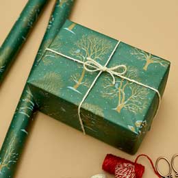 Winter trees wrapping paper, 10 metres product photo