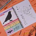 Amazing British garden birds activity book product photo back T