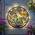 Butterfly solar light decor disc product photo side T