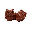 Milk chocolate owls by Cocoa Loco product photo side T