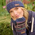 Fairisle wool handwarmers by Pachamama Knitwear product photo ai4 T